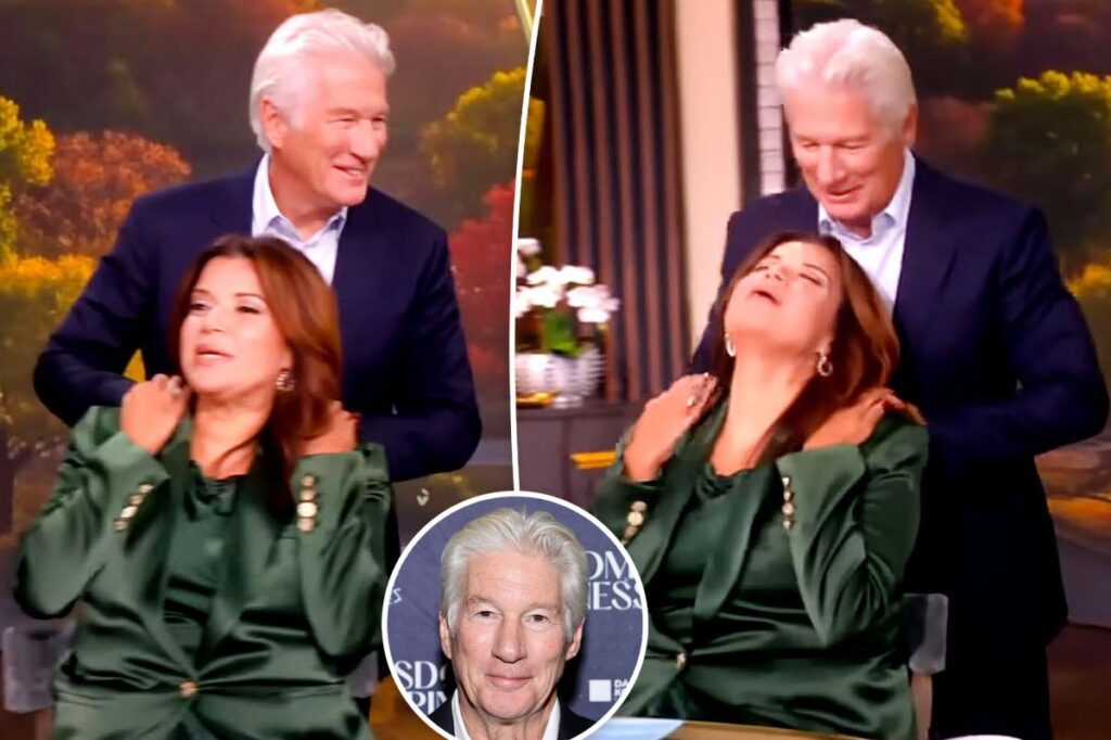 ‘The View’ star Ana Navarro faints after her ‘fucking hot’ crush Richard Gere rubs her neck