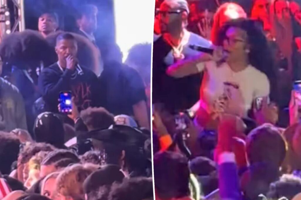 Jamie Foxx assaults audience member by throwing object at Glorilla during concert