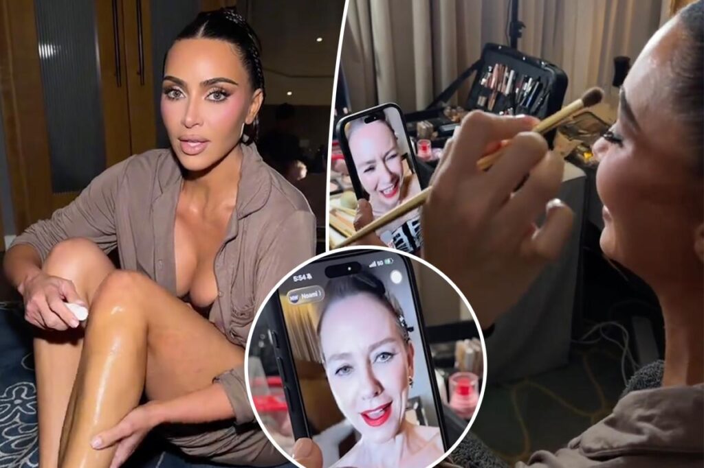 Kim Kardashian borrows Naomi Watts’ lube for a ‘fashion emergency’ in latex thigh-highs
