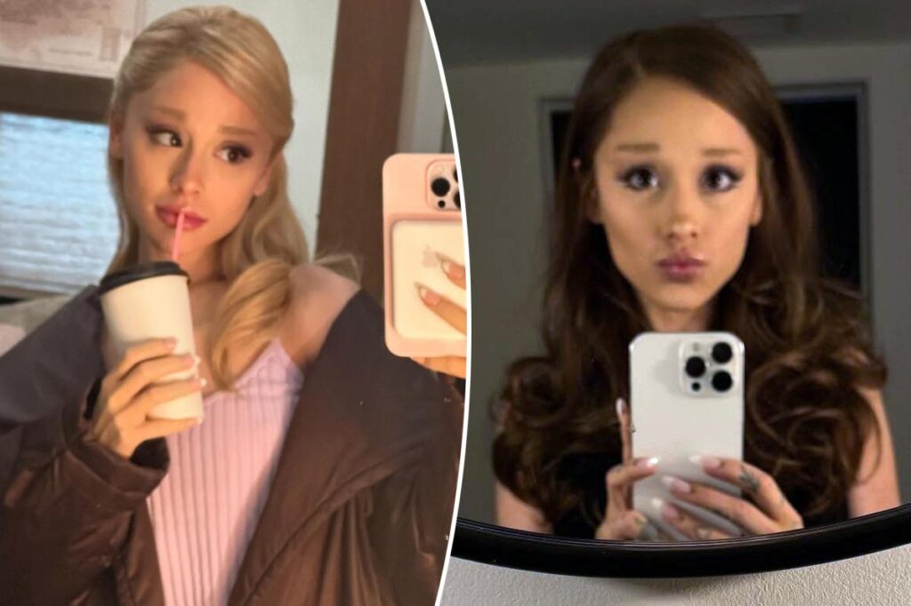 Ariana Grande changes her hair back to brown after three years of being blonde for ‘Wicked’