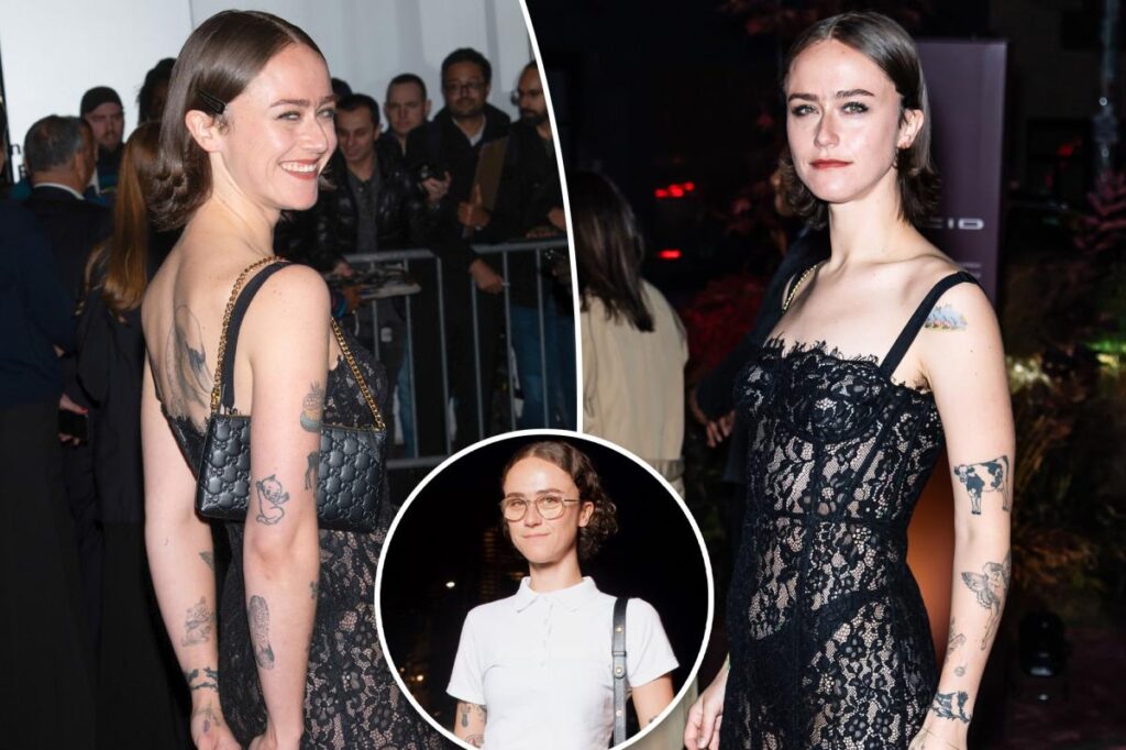 Ella Emhoff switched up her signature style for a sultry see-through black lace dress for the WSJ Innovators Awards in New York City
