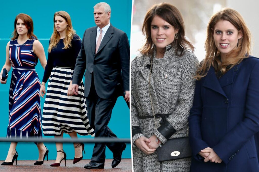 Princess Beatrice and Princess Eugenie quietly leave the UK as their father Prince Andrew is evicted and stripped of his royal titles.