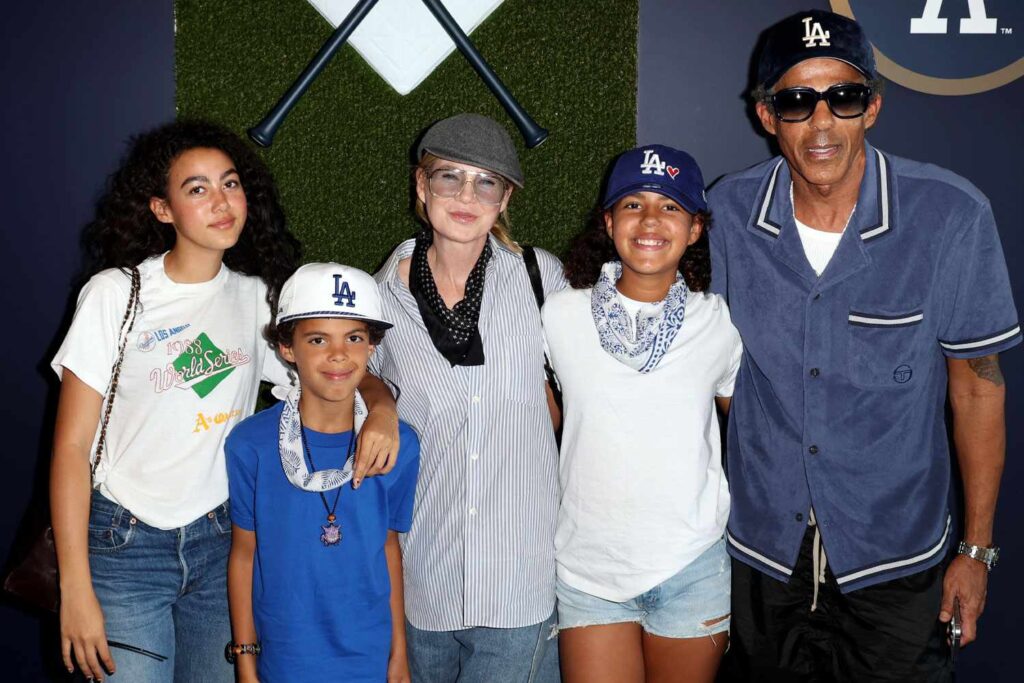 Ellen Pompeo and Chris Ivery make rare outing with all three kids at World Series