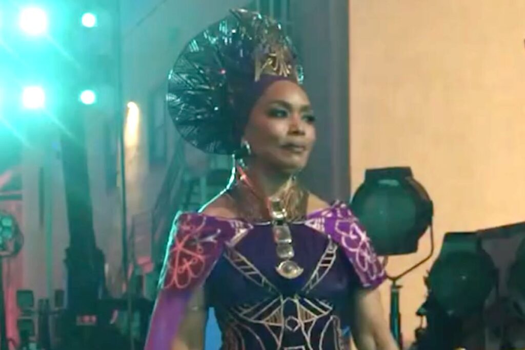 Angela Bassett makes a surprise appearance as Black Panther on the Vogue World runway