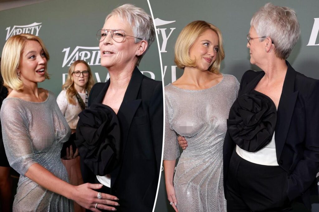 See Jamie Lee Curtis’ live reaction to Sydney Sweeney’s see-through dress on the red carpet
