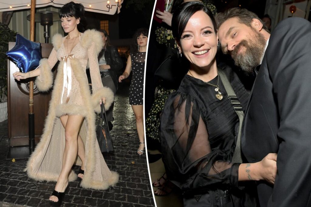 Lily Allen takes another jab at ex David Harbor with cheeky album release party gift