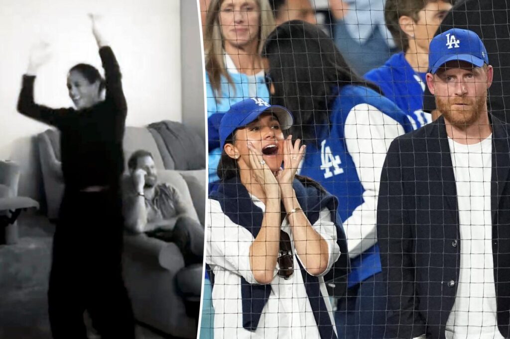 Why fans think Meghan Markle and Prince Harry’s ‘frustrating’ World Series celebration was ‘staged’
