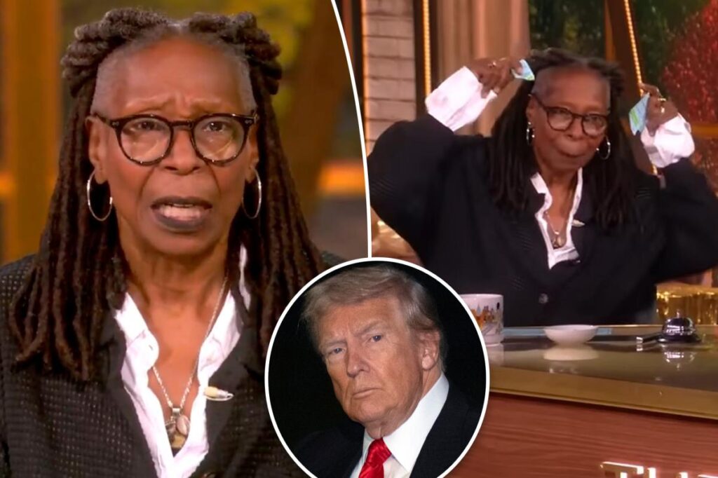 Furious Whoopi Goldberg tears up legal memo on ‘The View’ after President Trump’s baseless claims