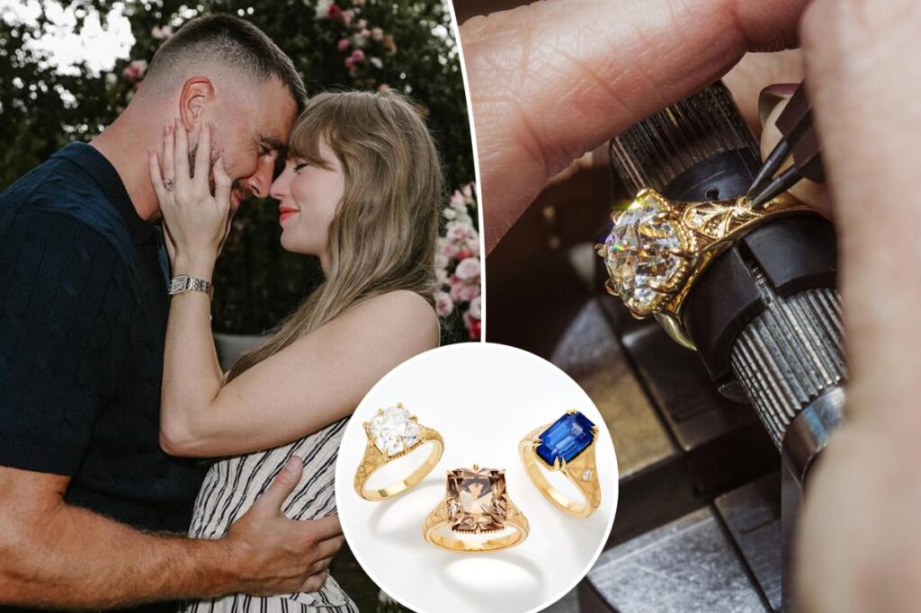 Taylor Swift’s engagement ring designer is auctioning off three new sparklers that could sell for $250,000