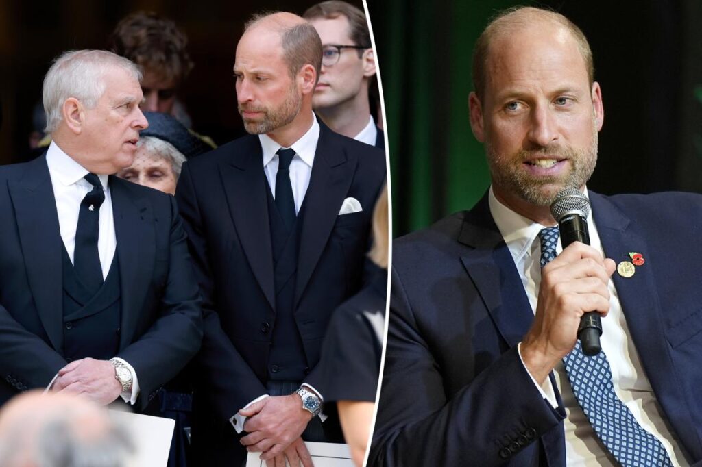 Prince William dodges questions about Andrew after uncle loses royal title