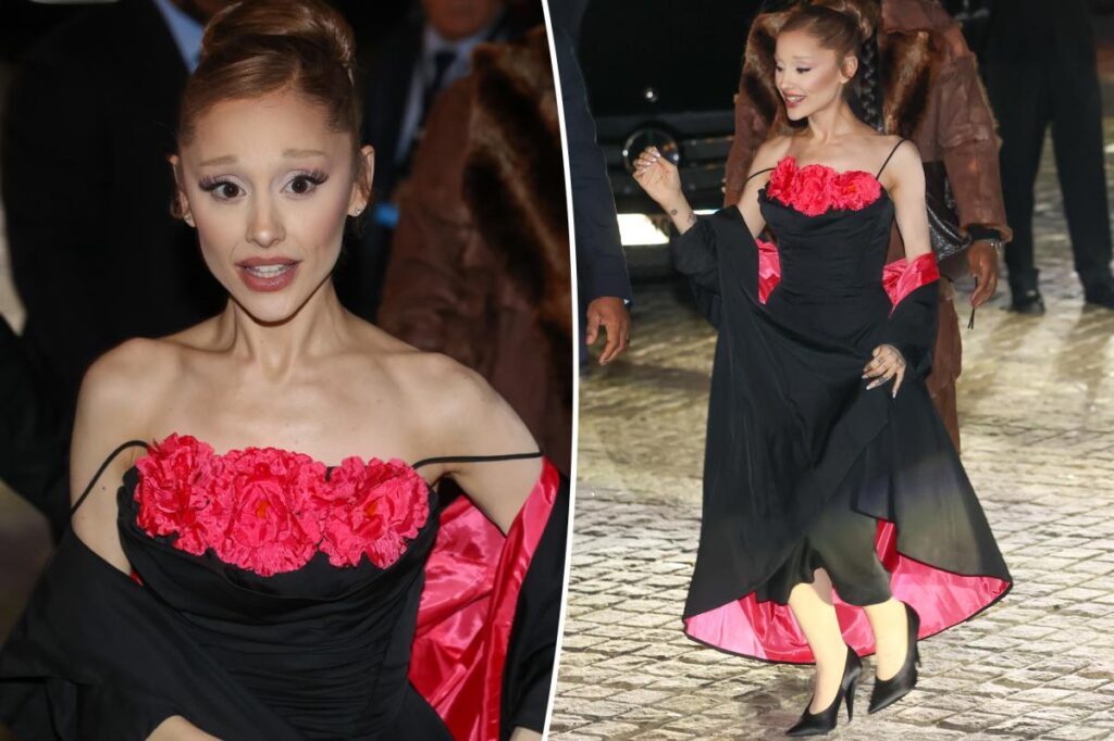 Ariana Grande wears Old Hollywood dress to ‘Wicked: For Good’ Paris premiere
