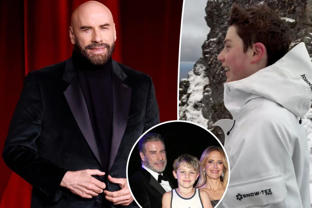 John Travolta shares rare video of 14-year-old son Ben