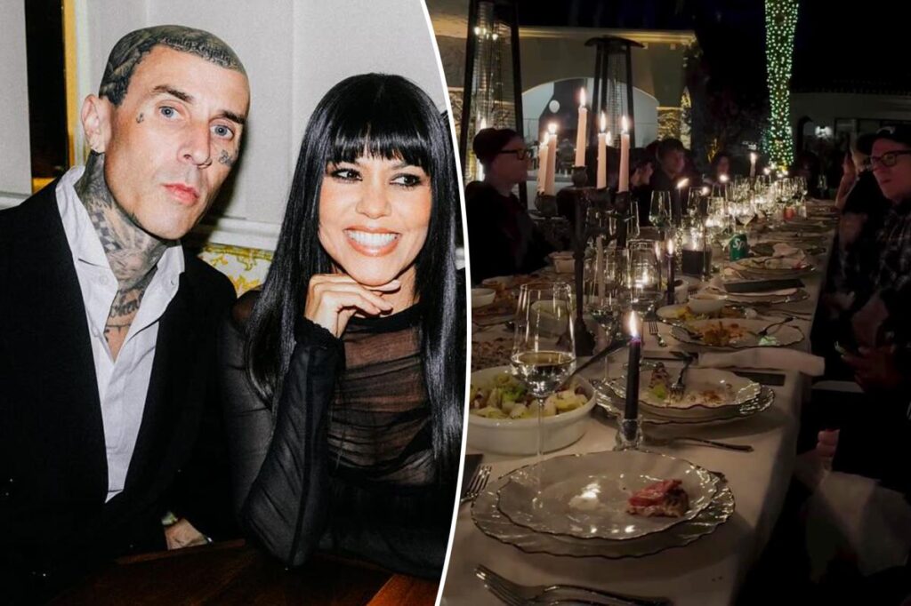 Kourtney Kardashian celebrates Travis Barker’s 50th birthday with fancy dinner
