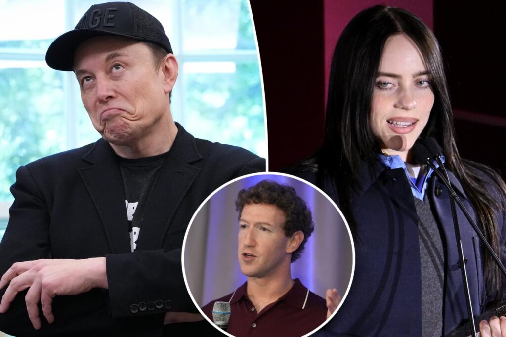 Billie Eilish slams Elon Musk as ‘pathetic’ after slamming billionaire Mark Zuckerberg