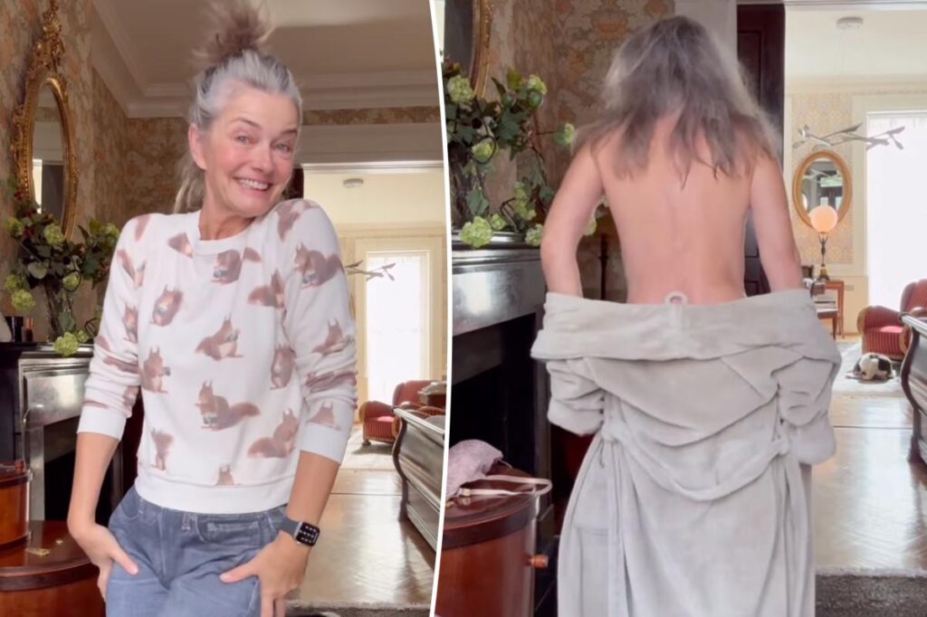 Supermodel Paulina Porizkova, 60, strips down to her underwear for Instagram’s ‘Get Ready with me’ video as she embraces her ‘imperfections’