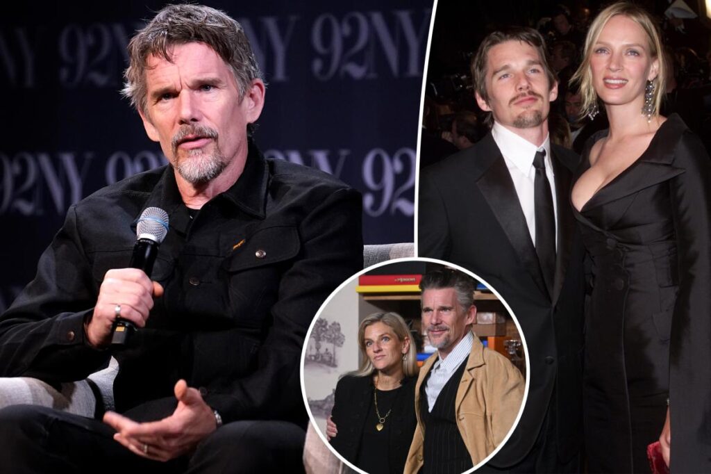 Ethan Hawke speaks frankly about the difficulty of staying married after divorce from Uma Thurman