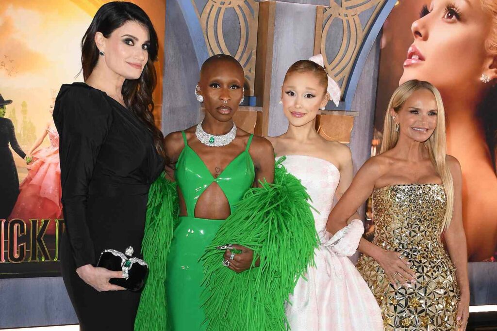 Ariana Grande and Cynthia Erivo reunite with Idina Menzel and Kristin Chenoweth for an epic performance of “For Good”