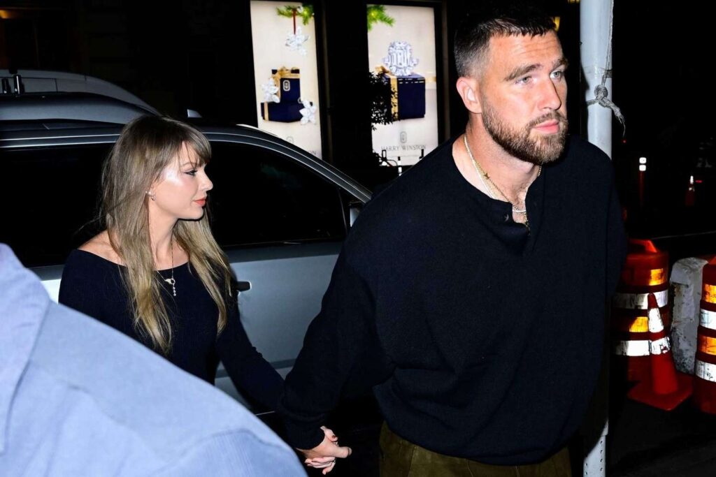 Newly engaged Taylor Swift and Travis Kelce go out to dinner in New York