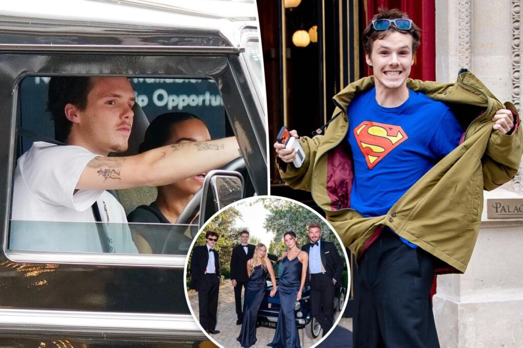 Cruise Beckham, 20, gets two speeding tickets and is banned from driving.