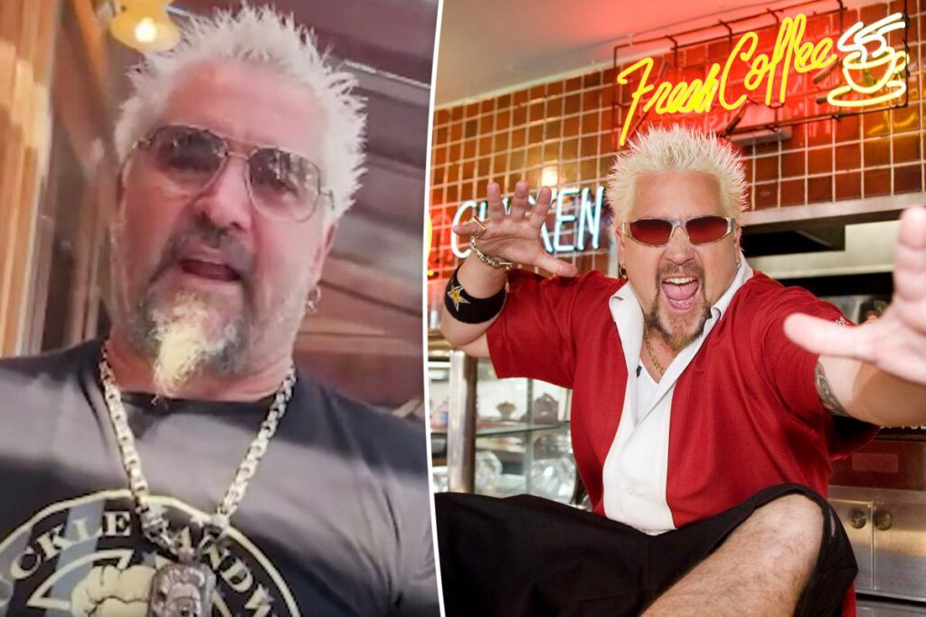 Guy Fieri was rushed to the hospital after being seriously injured on set and now in a wheelchair