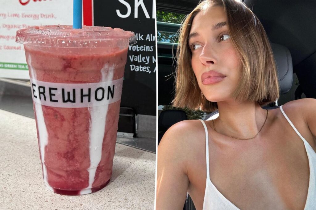 Why Hailey Bieber’s name mysteriously disappeared from an LA supermarket’s iconic smoothie