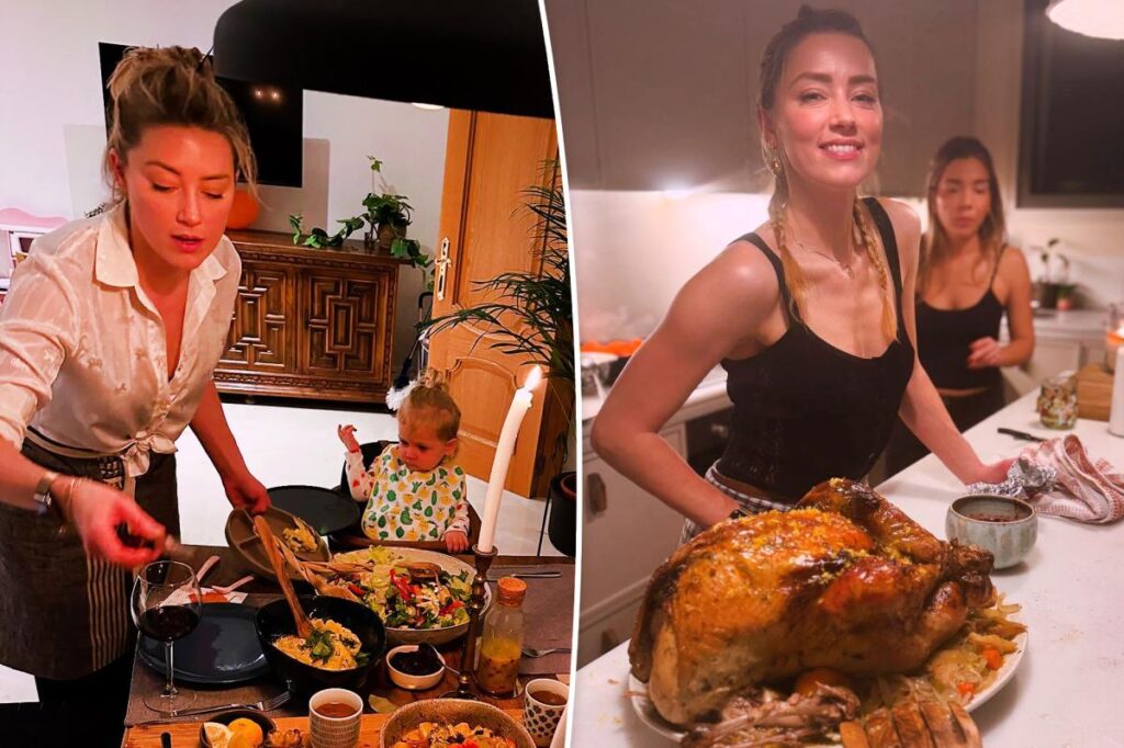 Amber Heard shares rare glimpse of daughter Oona in sweet Thanksgiving photo