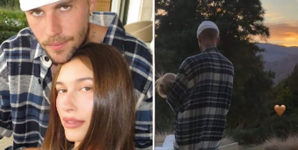 Hailey Bieber shares Thanksgiving photo of Justin Bieber kissing son Jack Bruce