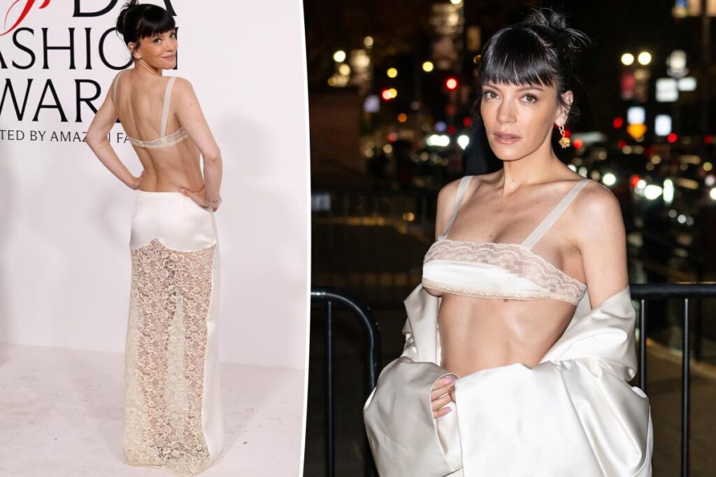 Lily Allen stuns in ‘Revenge’ lingerie at the 2025 CFDA Awards