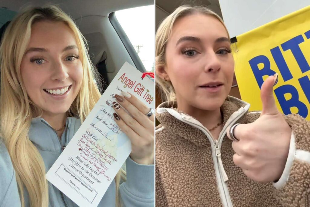 Woman fixes Angel Tree mess on viral TikTok after commenter points out (Exclusive)