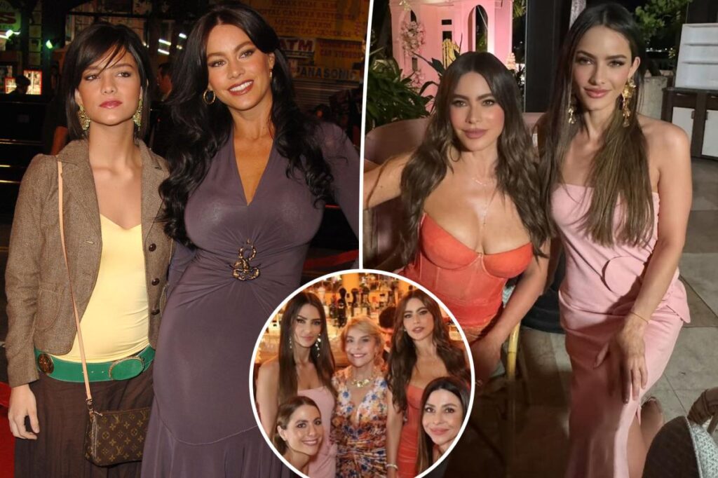 Sofia Vergara poses with striking sister Sandra in rare family photo