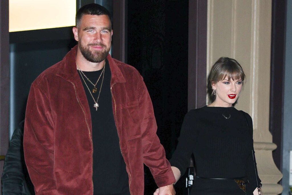 Taylor Swift and Travis Kelce look smitten as they hold hands on date night in New York