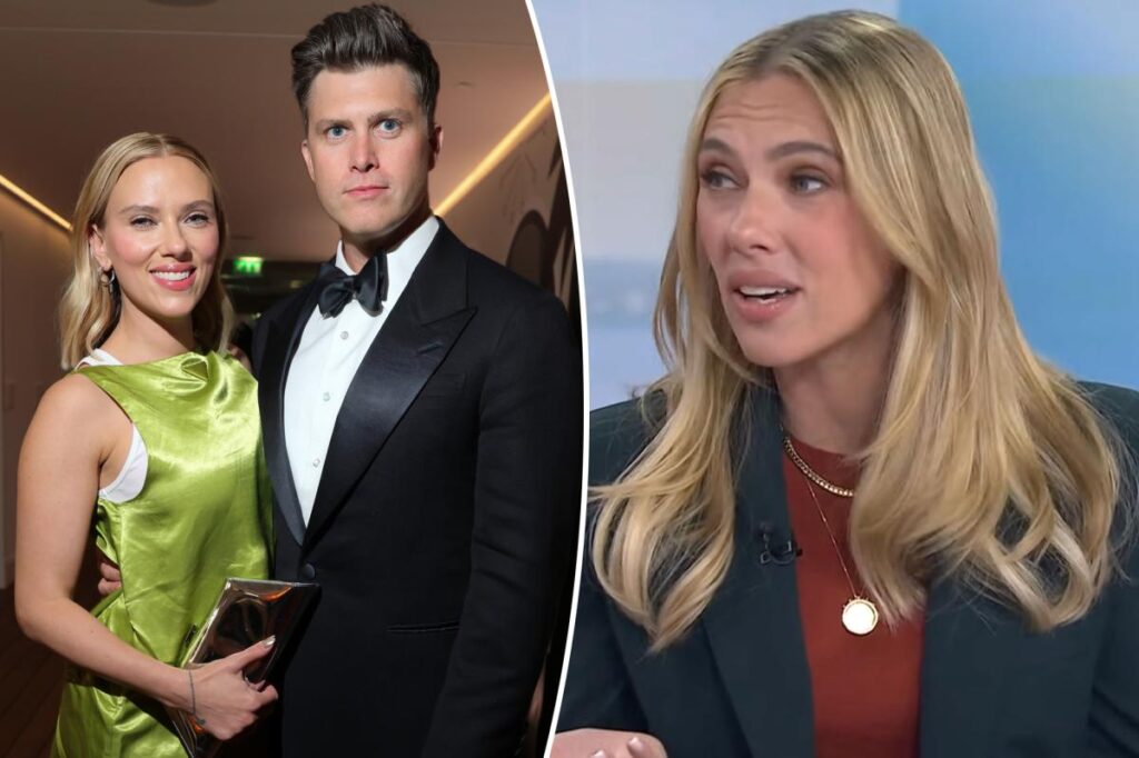 Scarlett Johansson reveals why she ran away from home on first date with husband Colin Jost