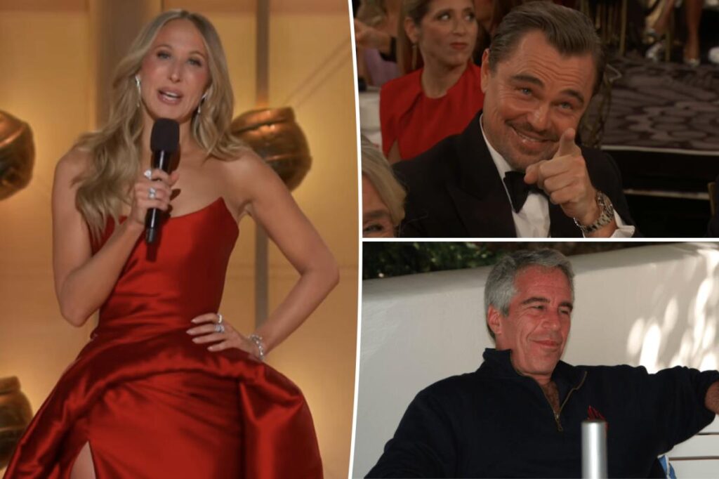 Nikki Glazer makes fun of Epstein file, drags out Leonardo DiCaprio in 2026 Golden Globes monologue