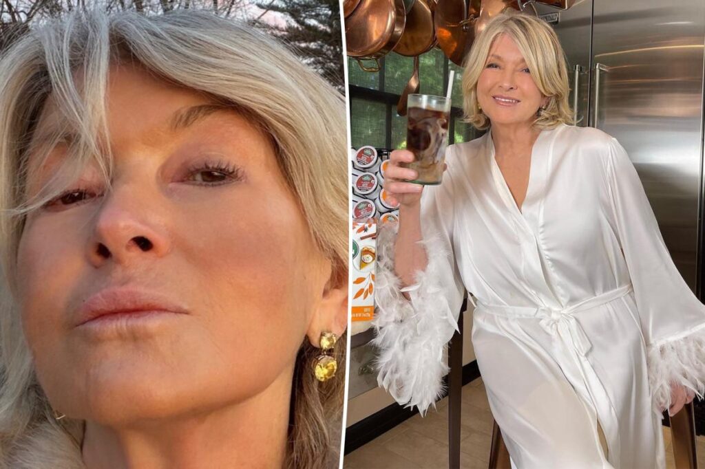 Martha Stewart, 84, ditches makeup and wears sexy lingerie for the sunrise