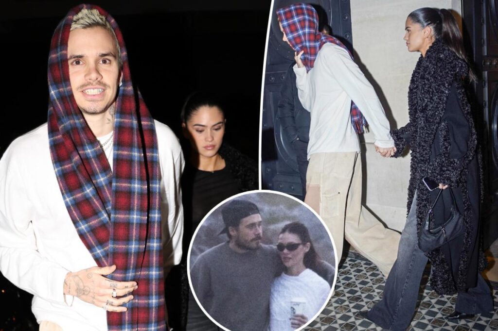 Romeo Beckham is all smiles in a PDA-filled outing with girlfriend Kim Turnbull as family rift deepens