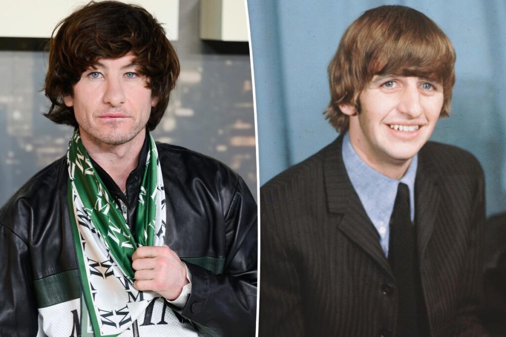 Barry Keoghan shows off Ringo Starr’s hair makeover for Beatles biopic