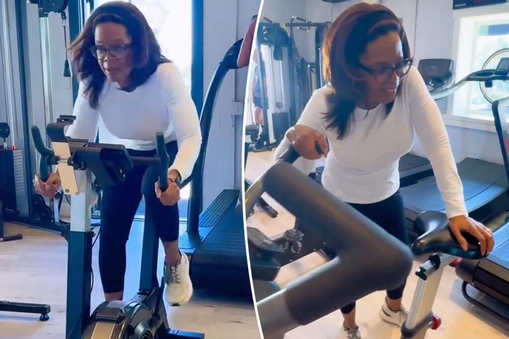 Oprah Winfrey goes through grueling 72-minute workout for 72nd birthday