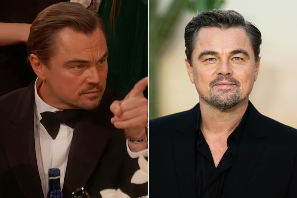 Leonardo DiCaprio won’t reveal who he was chatting with in Golden Globes video