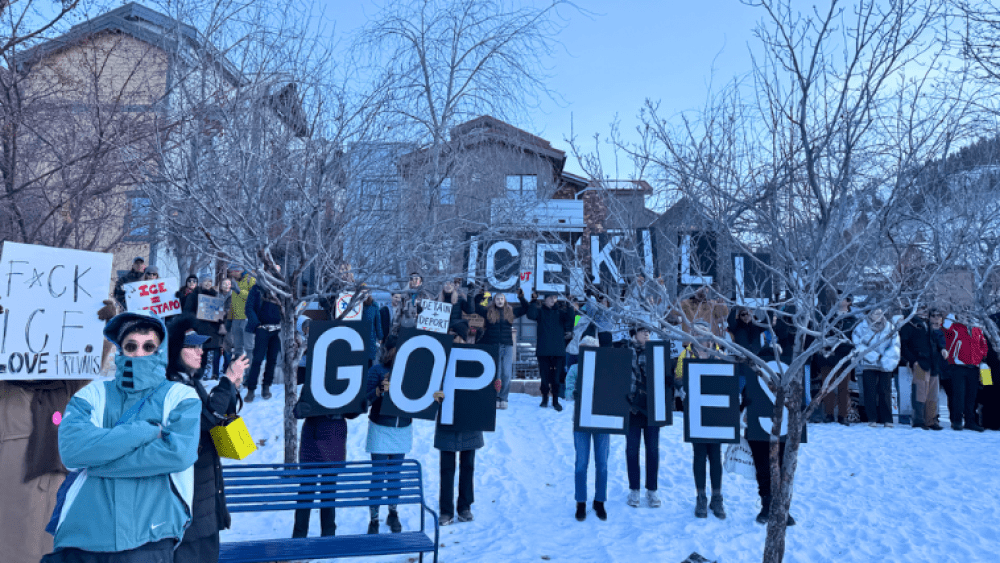 Protesters rally against ICE at Sundance: ‘Let’s make movies, not people’