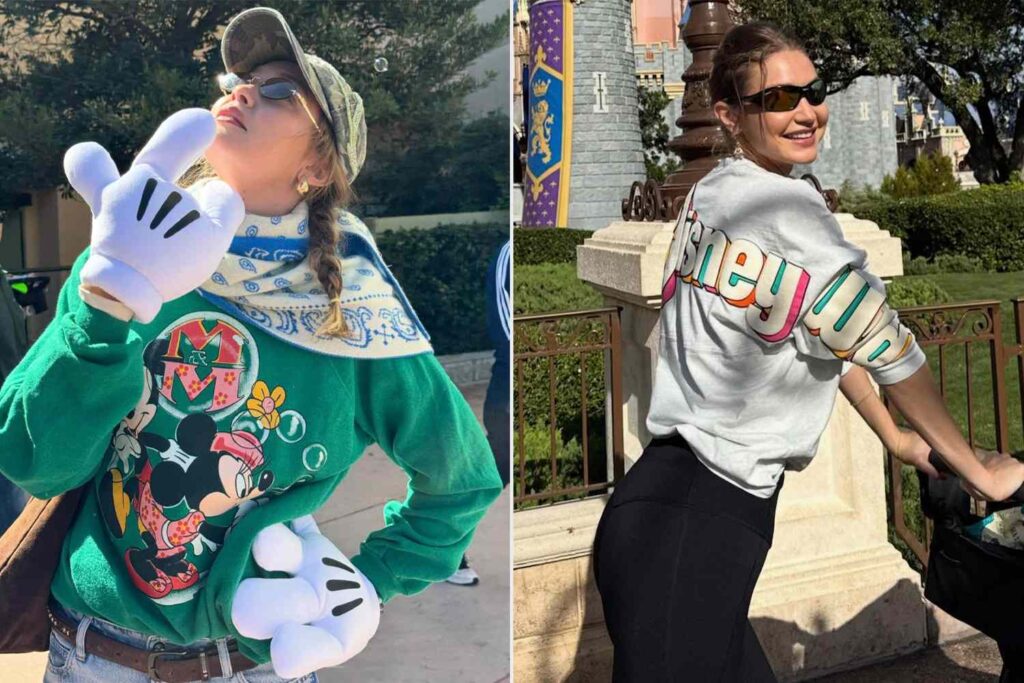Gigi Hadid shares fun Disney trip with daughter Kai and sister Bella