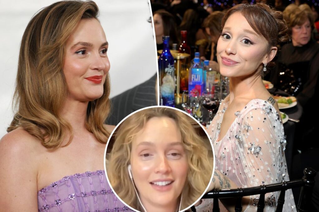 Leighton Meester defends his relationship with Ariana Grande at the Critics’ Choice Awards