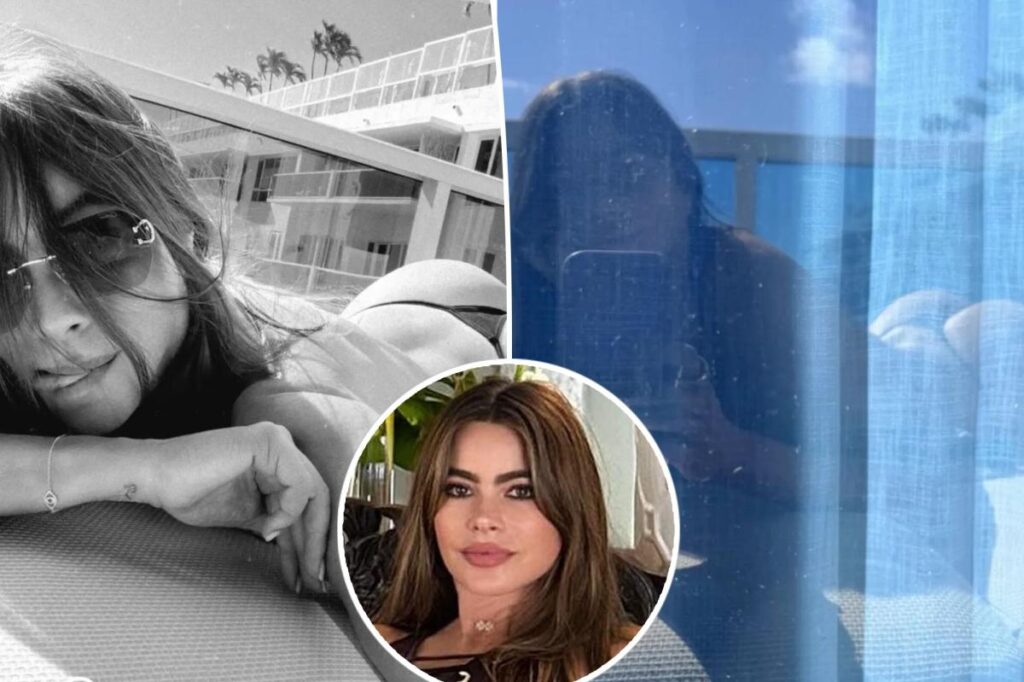 Sofia Vergara, 53, ditches top and rocks G-string bikini bottoms for cheeky photo shoot on tropical getaway
