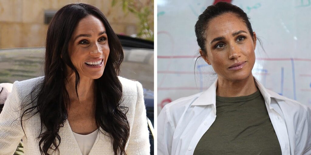 See what Duchess Meghan wore on the first day of her surprise trip to Jordan