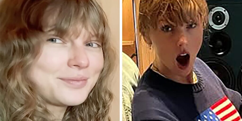 Make-up-free Taylor Swift shows off sweater collection in Opalite behind-the-scenes post