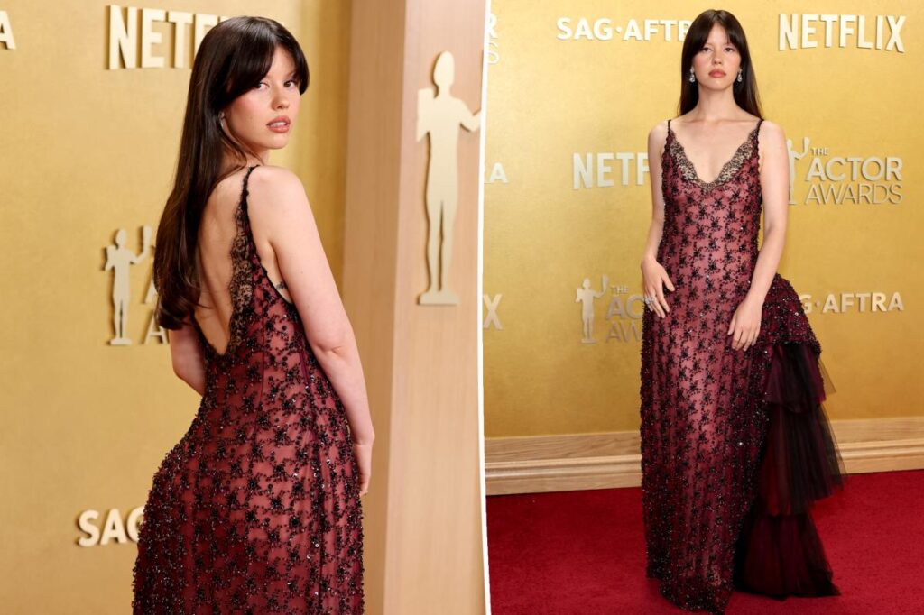 Mia Goth attends 2026 SAG Acting Awards after Shia LaBeouf arrest and breakup