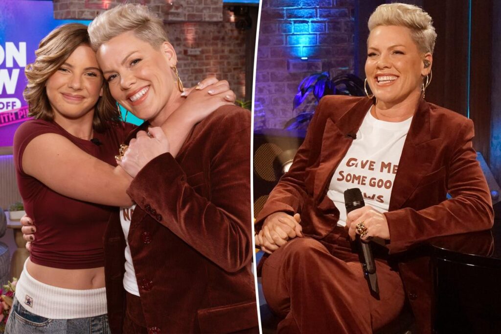 Pink sends poignant message while hosting The Kelly Clarkson Show