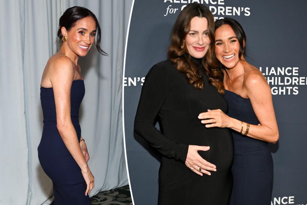 Meghan Markle wears simple strapless Ralph Lauren dress at charity event