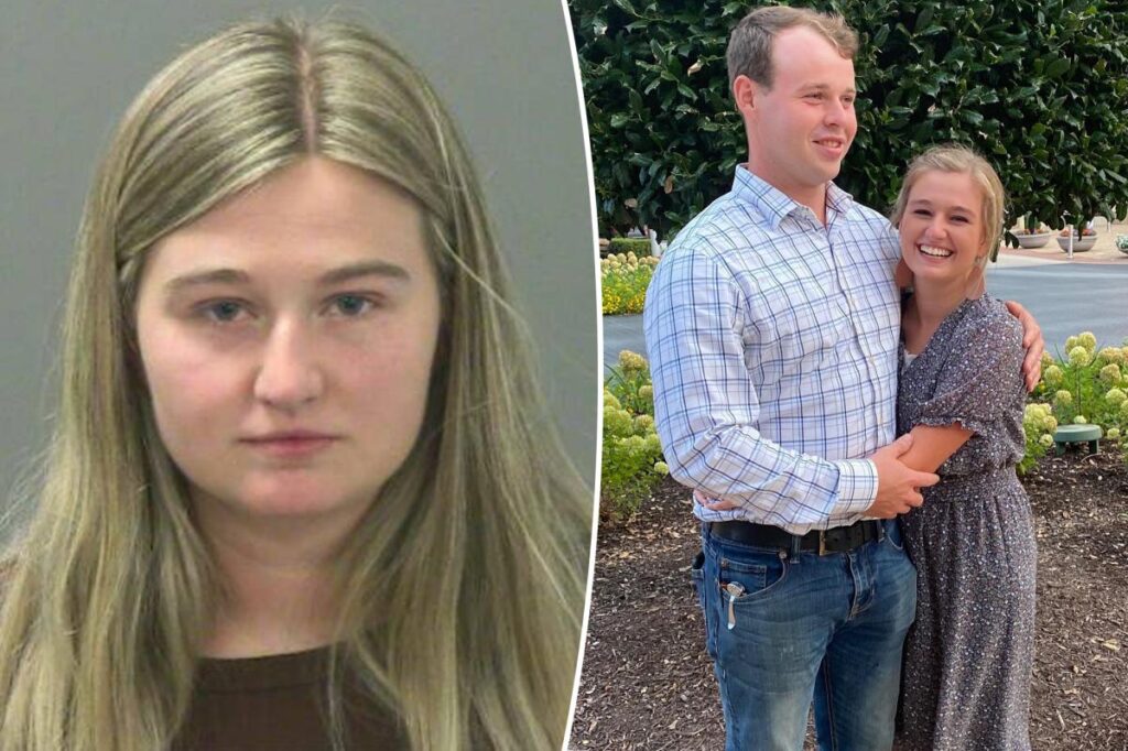 Joseph Duggar’s wife Kendra arrested for false imprisonment, endangering a minor