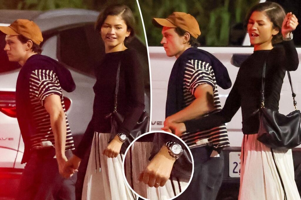 Zendaya flashes gold band in first meeting with Tom Holland since marriage rumors surfaced