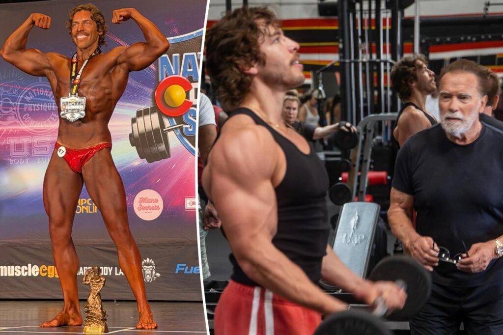 Arnold Schwarzenegger’s lookalike son Joseph Baena wins his first bodybuilding competition